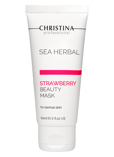 картинка Christina Sea Herbal Маска на основе морских трав для нормальной кожи Клубника Beauty Mask Strawberry 60 мл