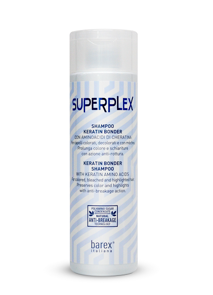 картинка Barex SUPERPLEX Шампунь кератин бондер восстанавливающий 250 мл