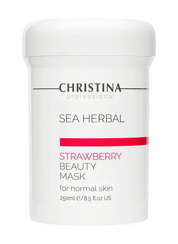 картинка Christina Sea Herbal Маска на основе морских трав для нормальной кожи Клубника Beauty Mask Strawberry 250 мл
