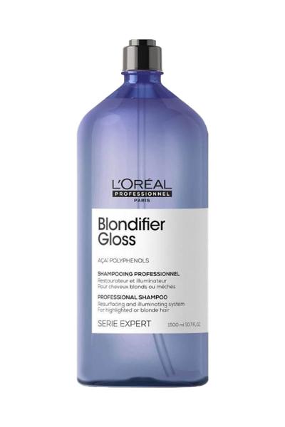 картинка L'Oreal Professionnel Serie Expert Blondifier Gloss Шампунь для осветленных и мелированных волос 1500 мл