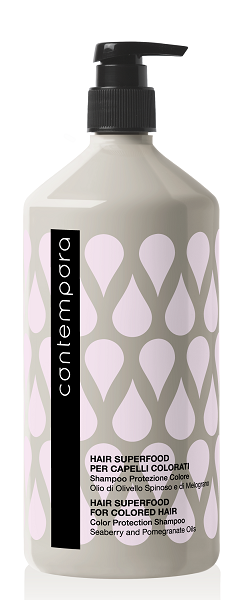 картинка Barex Contempora Шампунь для сохранения цвета, с маслом облепихи и маслом граната 1000 мл