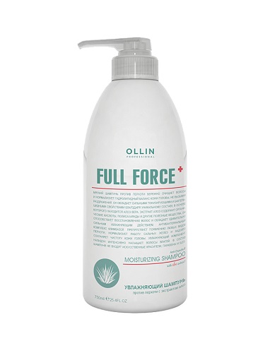 картинка OLLIN Professional Full Force Увлажняющий шампунь против перхоти с экстрактом алоэ 750 мл
