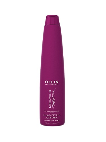 картинка OLLIN Professional Megapolis Шампунь-детокс для волос на основе чёрного риса 400 мл