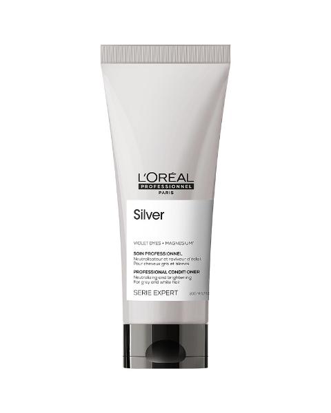 картинка L'Oreal Professionnel Serie Expert Silver Кондиционер для нейтрализации желтизны осветленных и седых волос 200 мл
