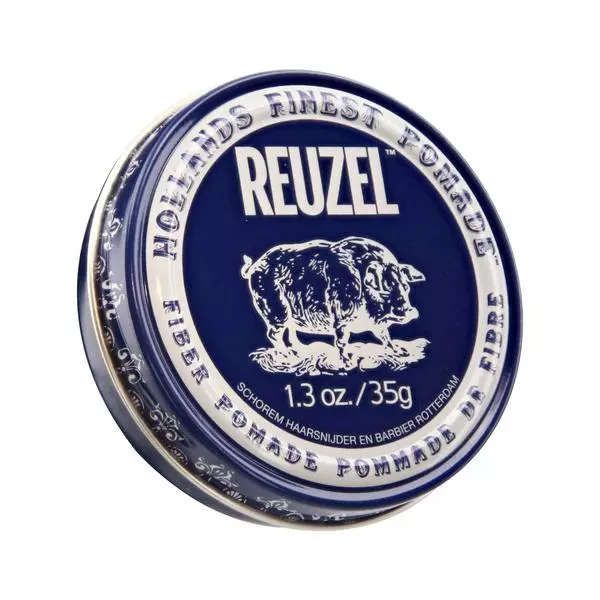 картинка Reuzel Паста для волос подвижной фиксации на водной основе (темно-синяя банка) Fiber Pomade 35 гр