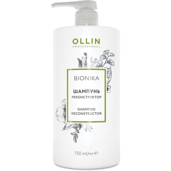 картинка OLLIN Professional BioNika Шампунь для волос реконструктор 750 мл